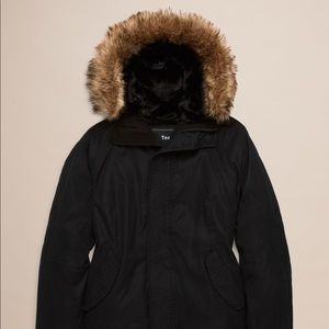 Aritzia TNA Black Parka Coat Size M